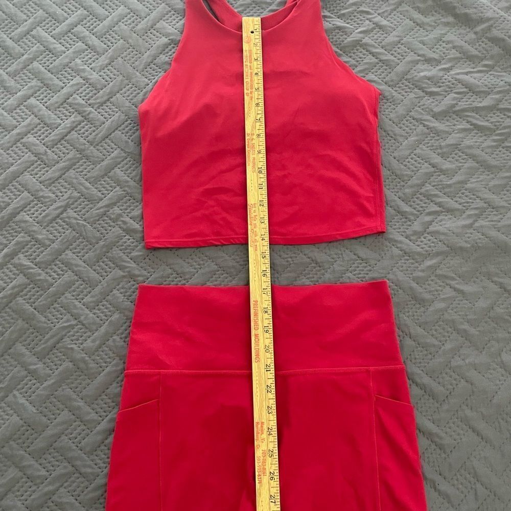 Red Athleta Matching Workout Set - Picture 13 of 13